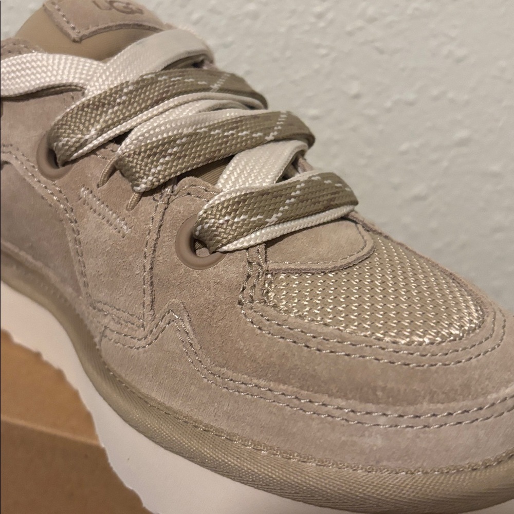 UGG Taupe Lace-Up Platform Sneakers - Picture 8 of 10